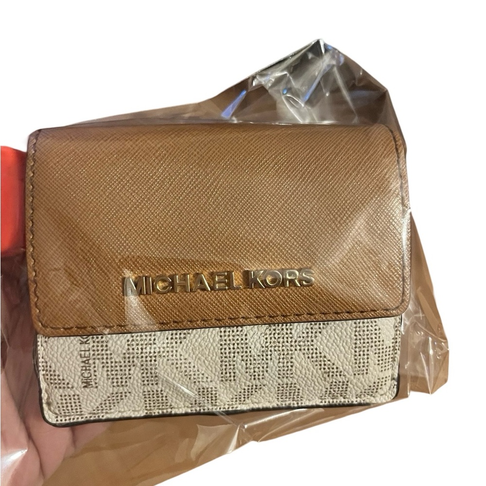 Michael Kors Brown and Cream Wallet